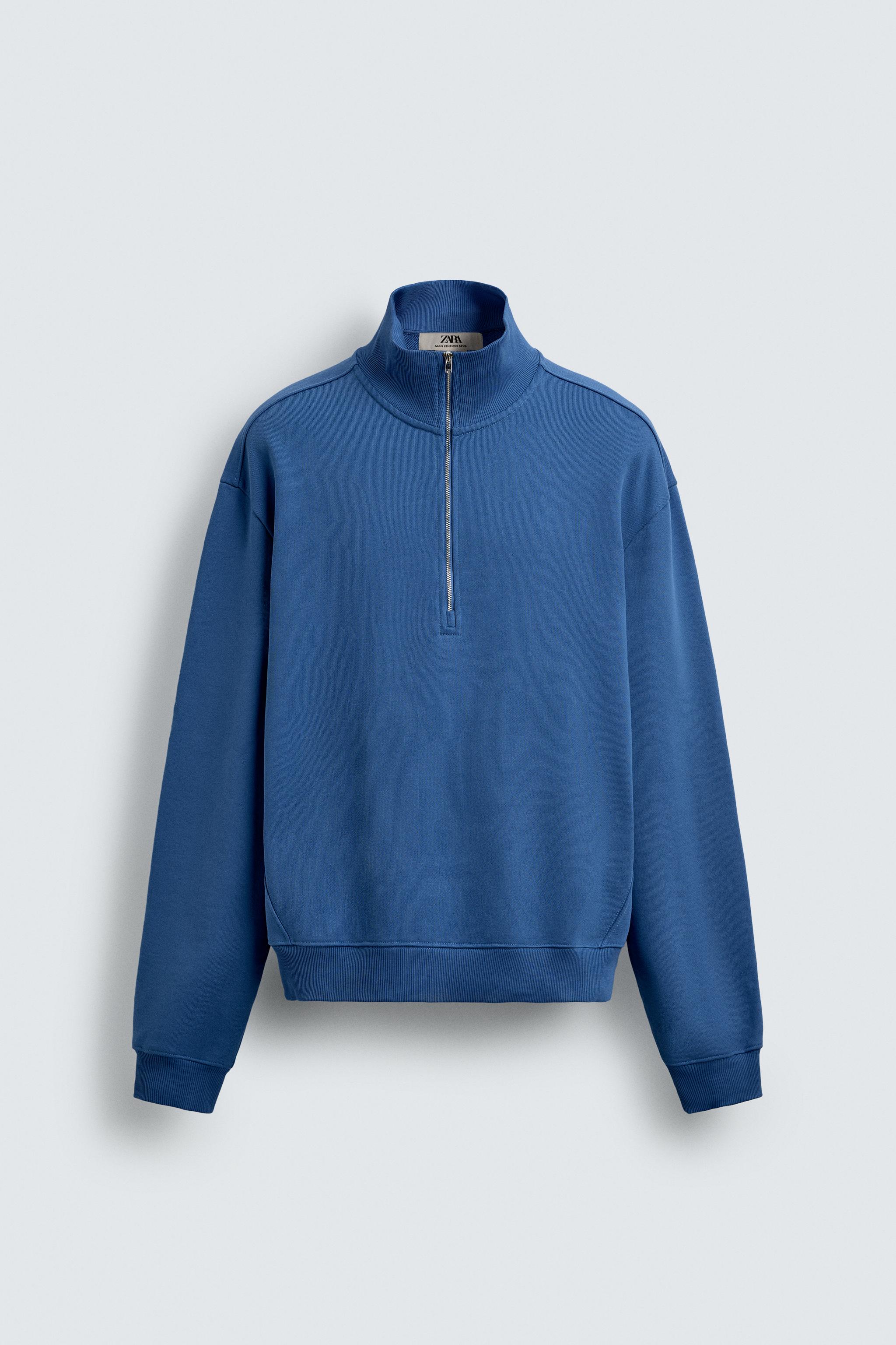 SWEAT REGULAR FIT COL ZIPPÉ